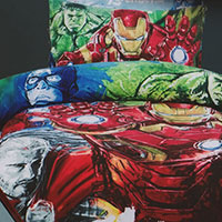 Iron Man, Hulk, Captain America and Thor assemble to make the ultimate superhero room 