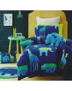 Animal Patch Quilt Cover Set