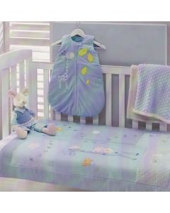 Baby Boy Blue Giraffe Cot Comforter