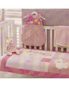 Baby Girl Pink Giraffe Cot Comforter