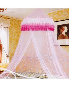 Pink Ruffles Bed Net
