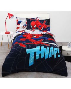 Spider-Man Flying Web Quilt Cover Set
