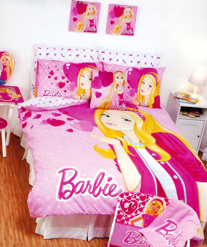 Single/Twin 100% Cotton Barbie Dream Bedding Duvet Cover Set