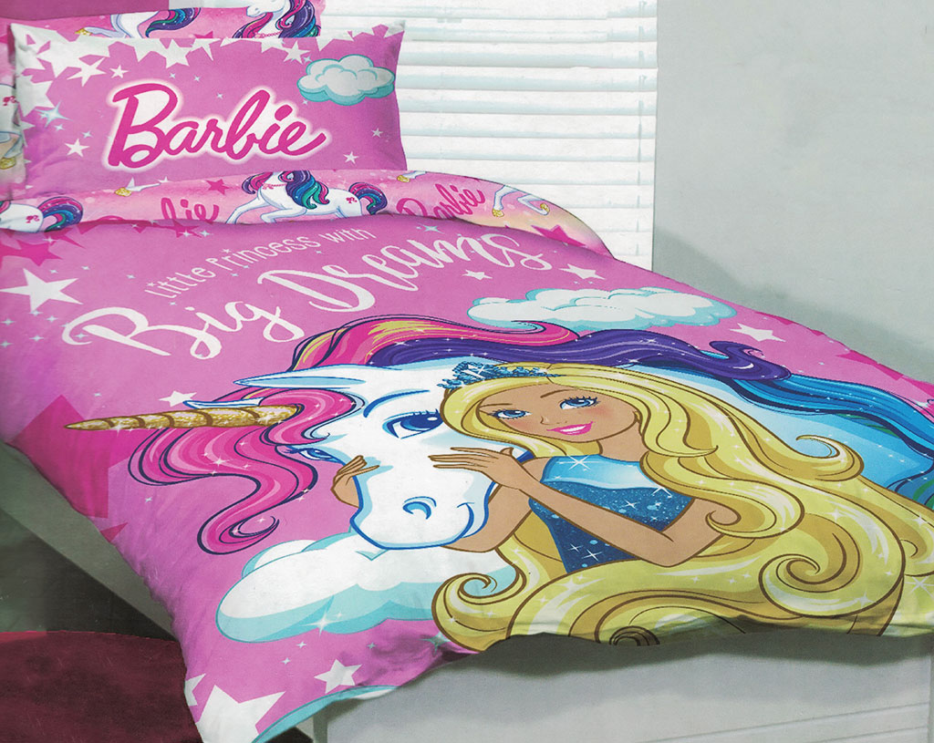 Barbie Unicorn Quilt Cover Set