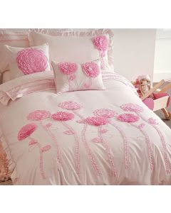 Floret Pink Quilt Cover Set
