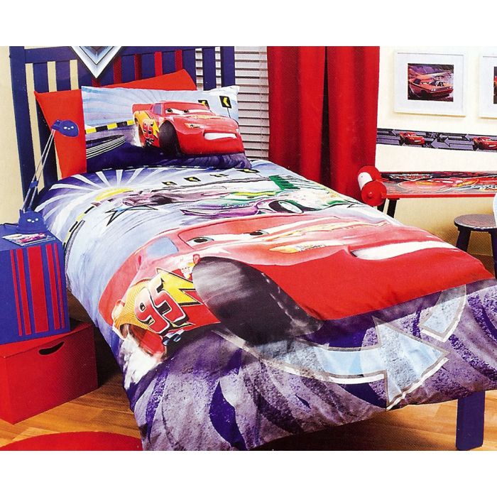 140X90 Kids Duvet Set,Disney Cars,TODDLER Bed Duvet Cover Set,Official Licensed 
