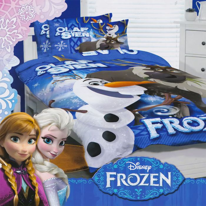 Free P&P NEW Disney Frozen Olaf & Sven Junior Duvet Cover Bedding Set 