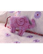 Wise Elephant Mini Shaped Cushion