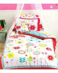 Floral Spot Quilt Cover Set