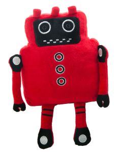 Robot Bob pillow is makes a great bot companion to cuddle.
