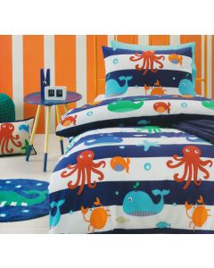 Sea Creature Quilt Cover Set