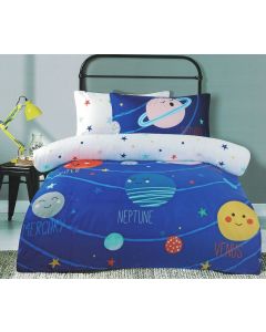 Planets in Space Quilt Cover Set