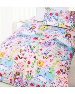 Swan Princess Quilt Cover Set